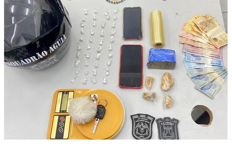 PMMA prende suspeitos de trafico de drogas no bairro Alto do Calhau em São Luís