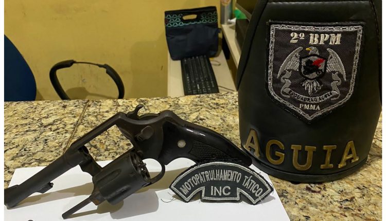 Policiais Militares realizam prisão de homem por porte ilegal de arma de fogo em Caxias-MA