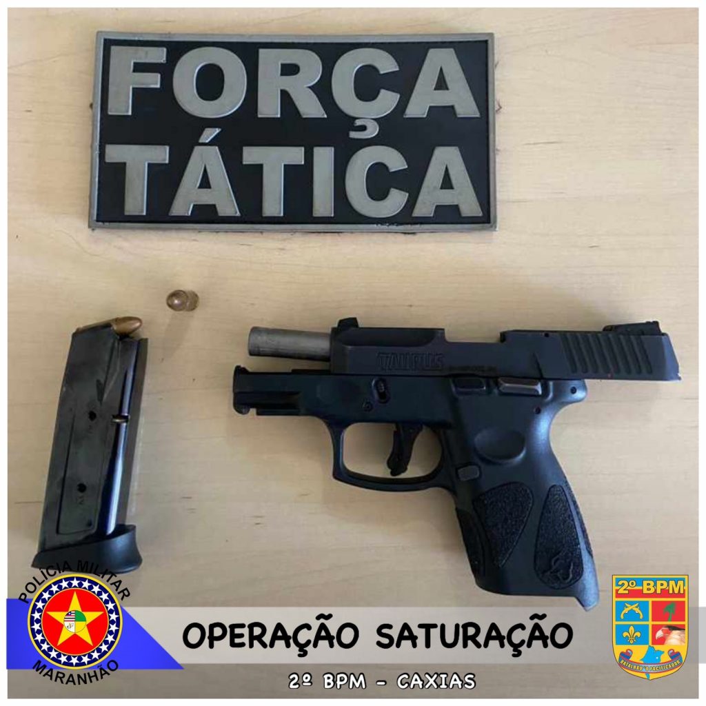 Polícia Militar retira mais uma arma de fogo de circulação durante Operação Saturação em Caxias