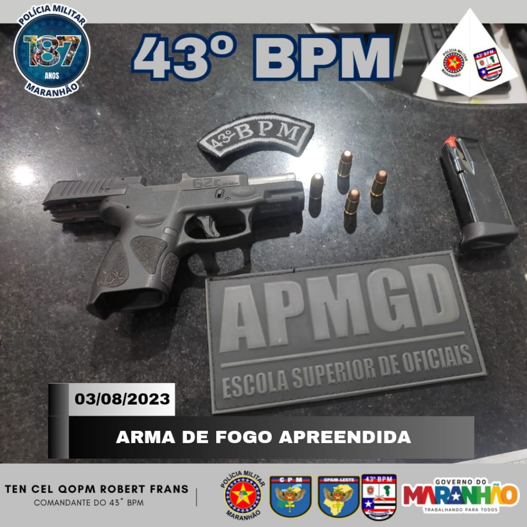 MAIS UMA ARMA APREENDIDA PELA POLÍCIA MILITAR NO BAIRRO JANAÍNA EM SÃO LUÍS MA