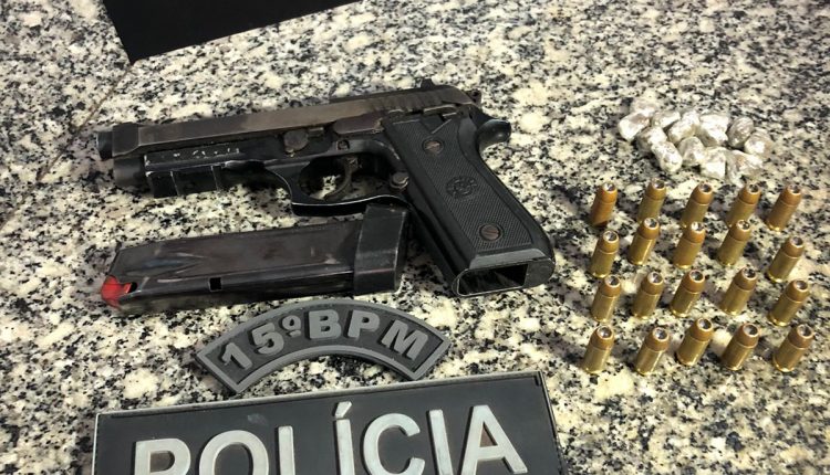 OPERAÇÃO POLICIAL DA PM DE BACABAL CAPTURA FORAGIDO, APREENDE ARMA E DROGAS