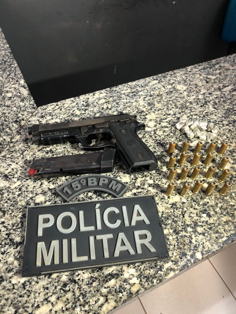 OPERAÇÃO POLICIAL DA PM DE BACABAL CAPTURA FORAGIDO, APREENDE ARMA E DROGAS