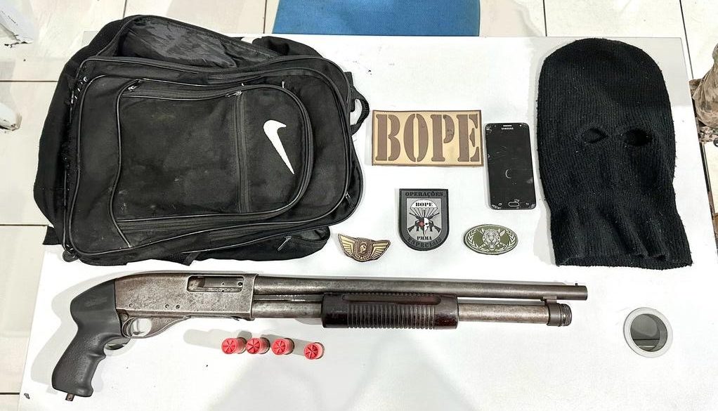 BOPE PMMA APREENDE ESPINGARDA NO BAIRRO VILA SAMARA I EM SÃO LUÍS