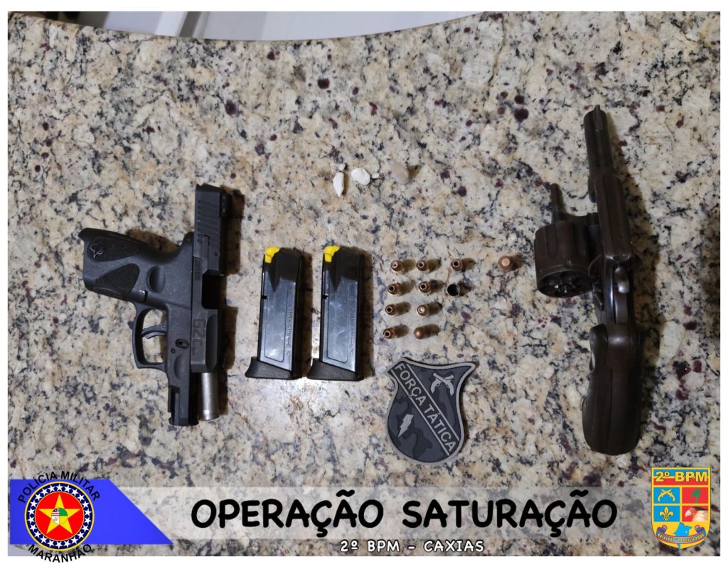 Operação Saturação: Força Tática realiza prisão de homem por porte ilegal de arma de fogo em Caxias-MA
