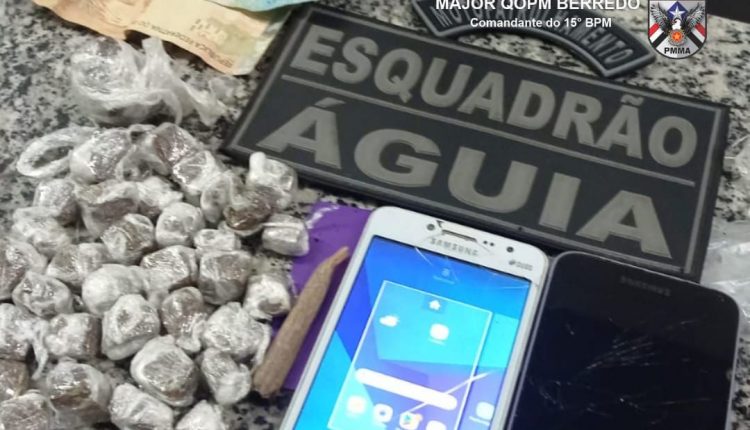 POLICIAIS MILITARES DO 15º APREENDEM DROGAS NA VILA PEDRO BRITO, EM BACABAL