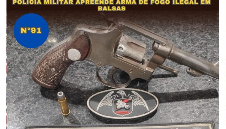 ESQUADRÃO ÁGUIA DO 4° BPM PRENDE INDIVÍDUO POR PORTE ILEGAL DE ARMA DE FOGO EM BALSAS