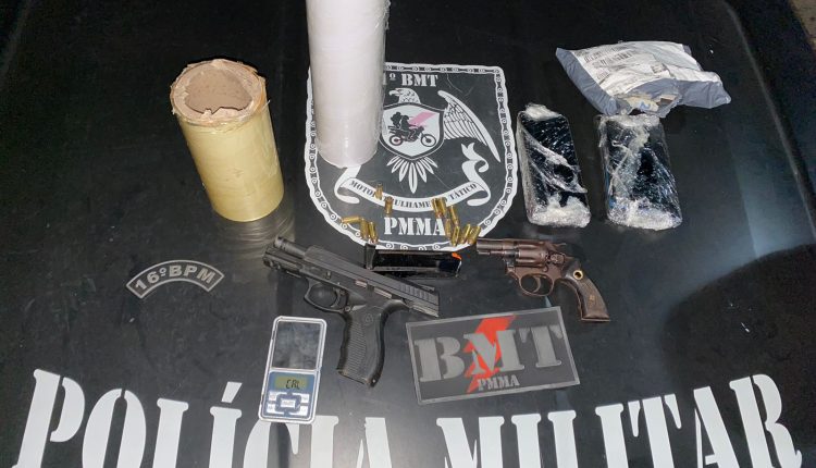Duas armas de fogo e munições são apreendidas por policiais do 1⁰ BMT, na cidade de Urbano Santos