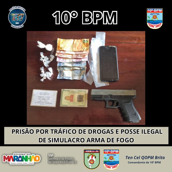 Polícia Militar prende homem suspeito com arma falsa em Pinheiro