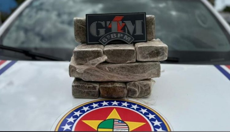 Polícia Militar faz apreensão de quase 10kg de maconha no bairro do João de Deus