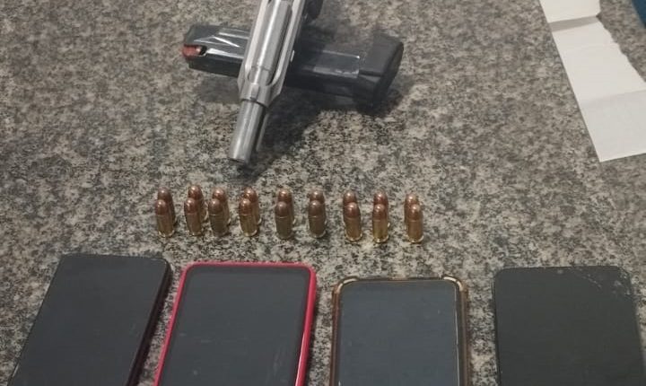 Polícia Militar prende bando suspeito com arma de fogo e munições em Pindaré-Mirim