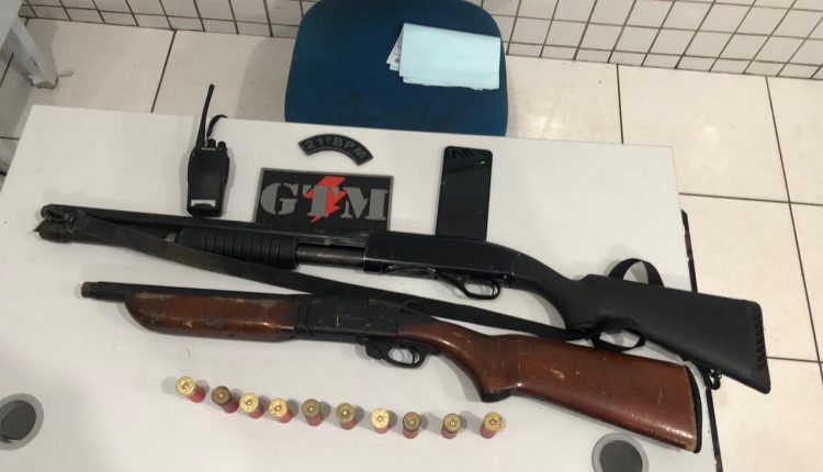 Polícia Militar prende criminosos e apreende três armas de fogo, no bairro da Estiva, em São Luís