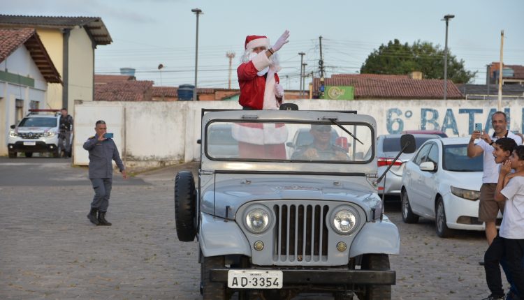 6º BPM realiza Natal Solidário com as crianças da UEB Jackson Lago em São Luís
