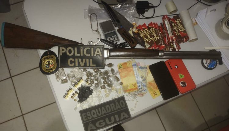 OPERAÇÃO DAS POLÍCIAS MILITAR E CIVIL TERMINA COM APREENSÃO DE DROGAS, MUNIÇÕES E UMA ARMA DE FOGO NA CIDADE DE PARAIBANO/MA