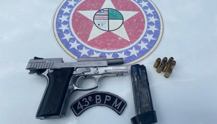 ARMA DE FOGO É APREENDIDA NO CRUZEIRO DE SANTA BÁRBARA