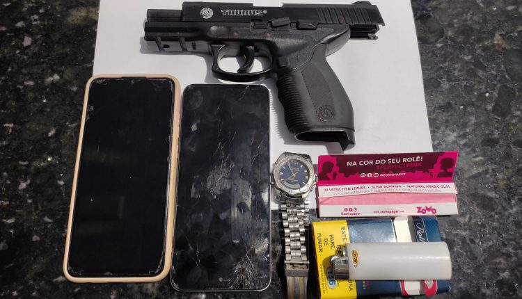 Em menos de 24h polícia militar apreende arma de fogo e simulacro na cidade barra do Corda