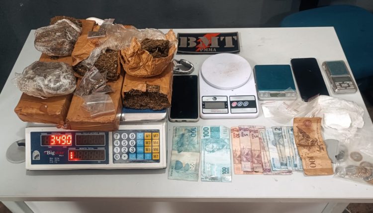 Polícia militar apreende grande quantidade de drogas na cidade de João Lisboa