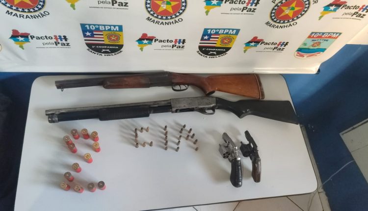 EM PINHEIRO PMMA REALIZA PRISÃO DE INDIVÍDUOS PORTE ILEGAL DE ARMA DE FOGO E ASSOCIAÇÃO CRIMINOSA