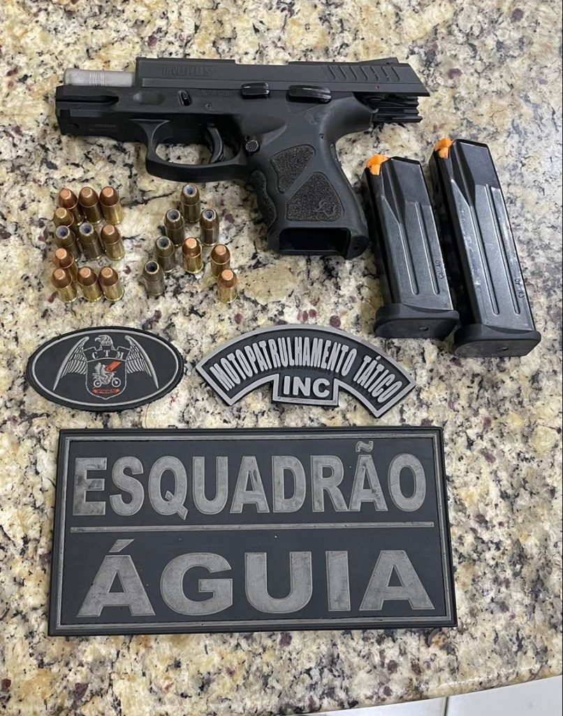 Esquadrão Águia realiza prisão de foragido da justiça e apreende arma de fogo em Caxias-MA