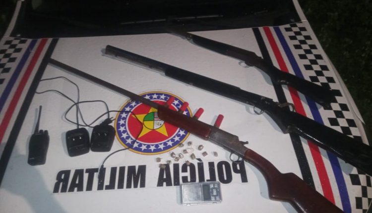 Polícia Militar prende suspeitos com armas de fogo e drogas na cidade de Humberto de Campos