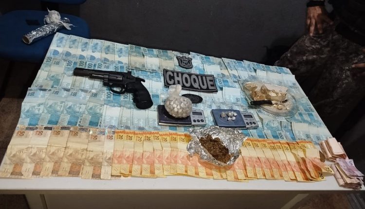 PMMA apreende arma de fogo, drogas e dinheiro durante operação Impacto em Imperatriz