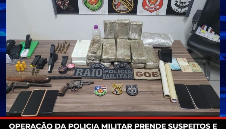 Ação Conjunta Resulta na Prisão de Suspeitos e Apreensão de Drogas e Armas em Imperatriz