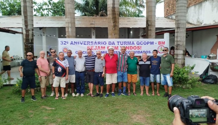 Oficiais da PM e BM realizam encontro de aniversário de 32 anos da turma