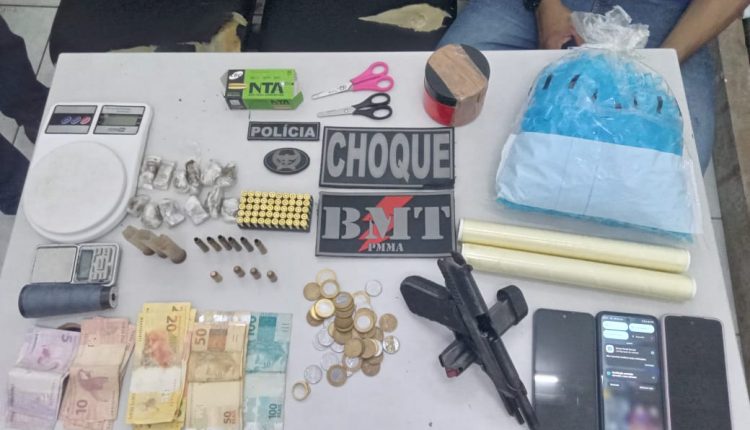 PMMA apreende arma de fogo, drogas e munições durante ação integrada na Liberdade